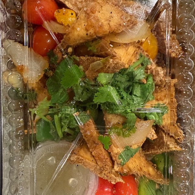 Sizzling Shaken Tofu Platter.