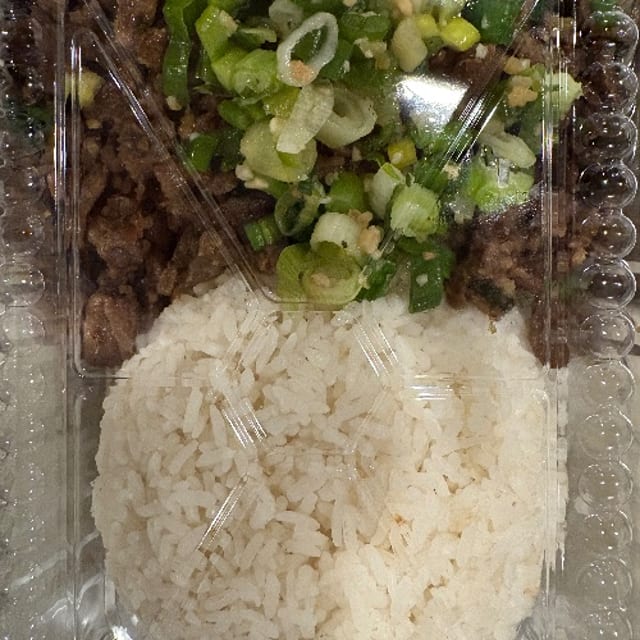 Beef Rice Plate.