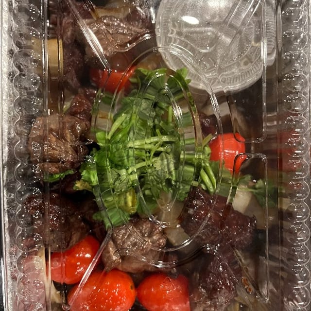 Sizzling Shaken Beef Platter.