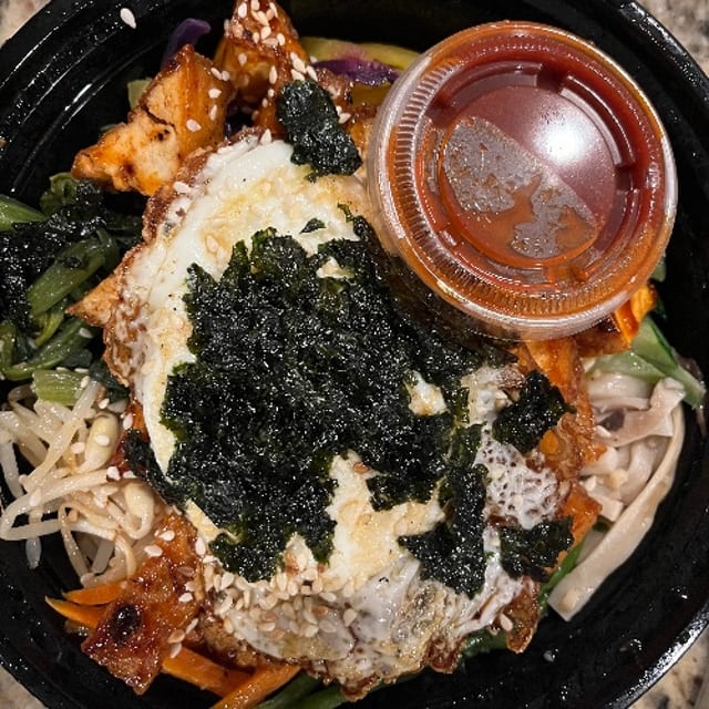 Spicy Tofu Bibimbap.