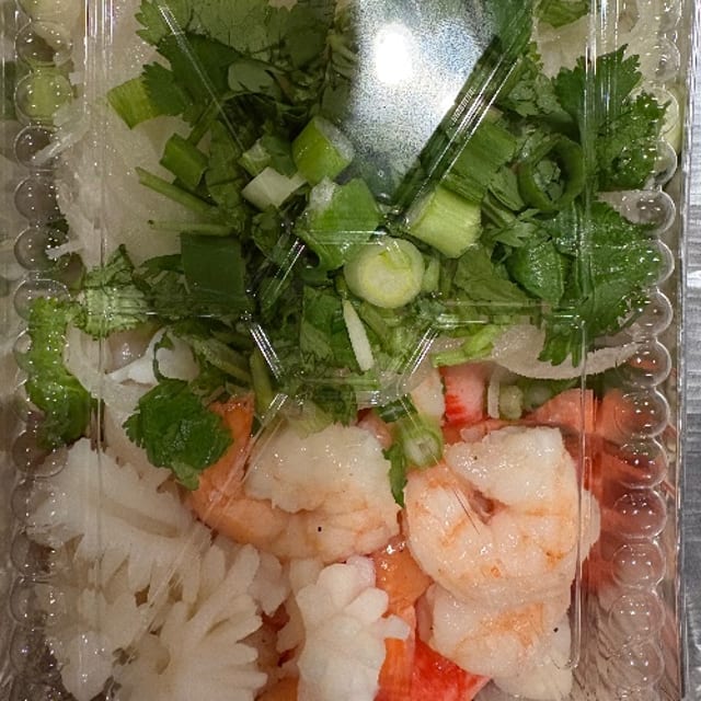 Shrimp, Squid, Scallops & Imitation Crabmeat.