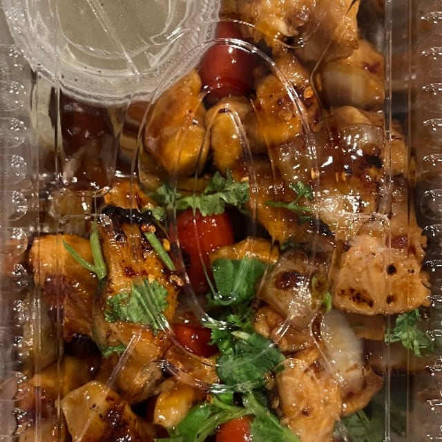 Sizzling Shaken Chicken Platter.