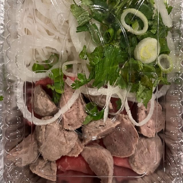 Combination Rare Steak & Beef Ball Pho.