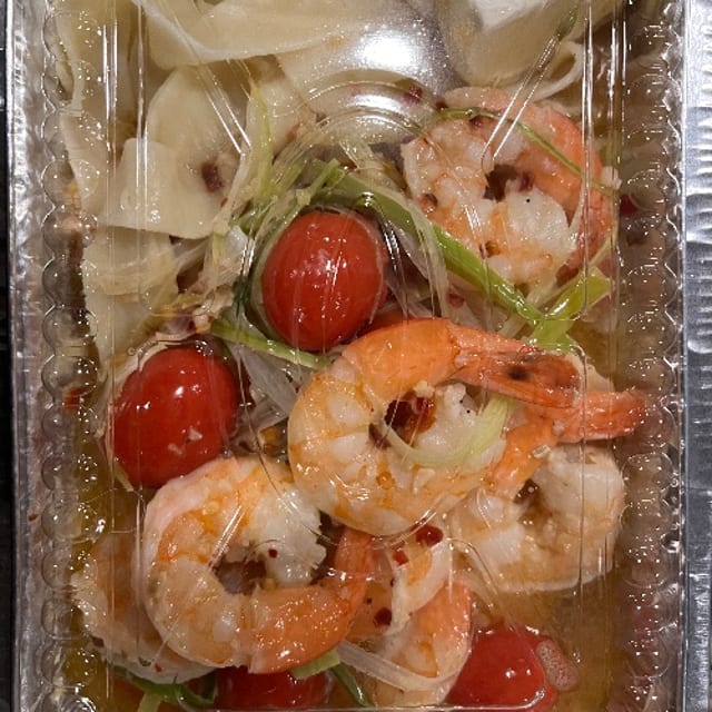 Sizzling Shrimp Scampi Dinner Pasta.