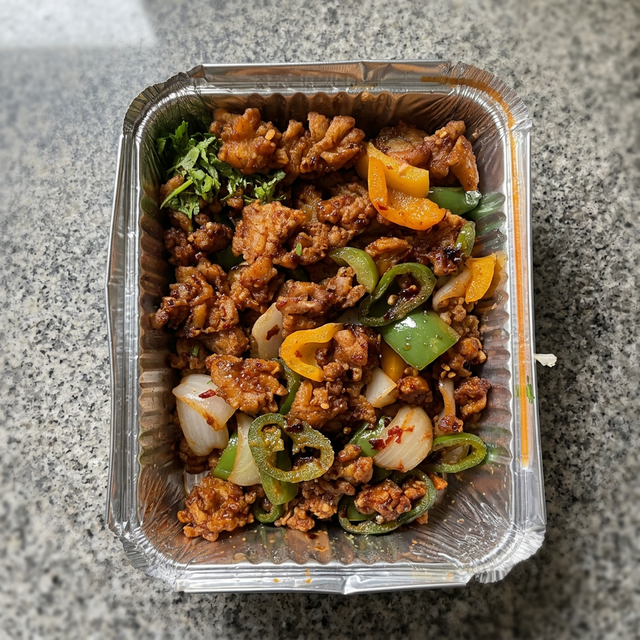 Sizzling Spicy Dry Squid.